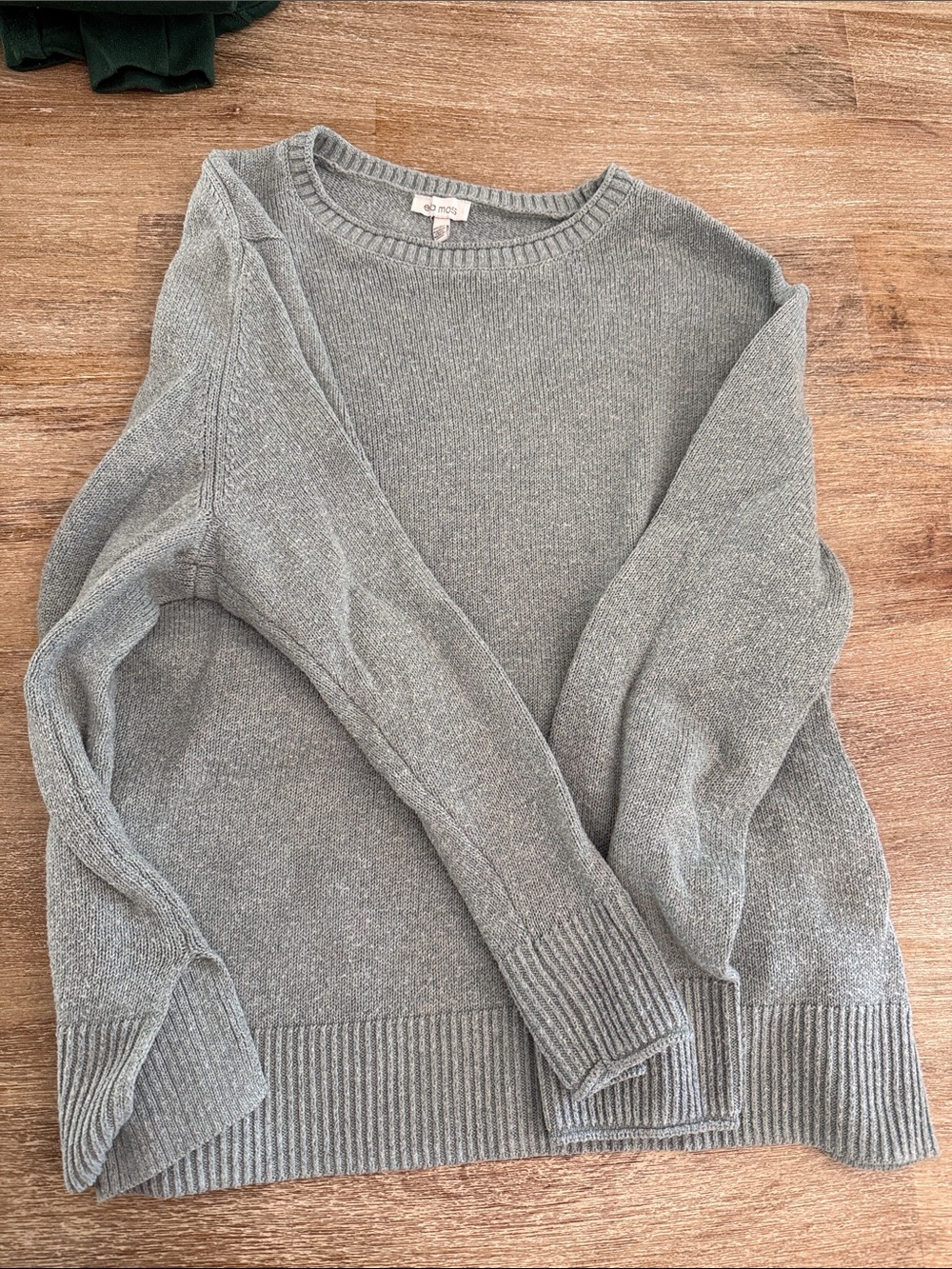 Ella Moss Light Forest Crewneck Sweater